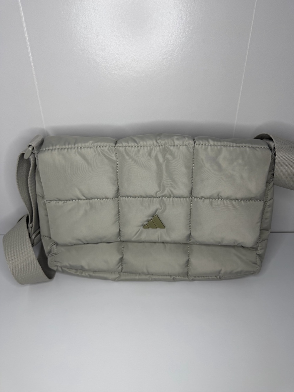 Adidas Quilted Crossbody Bag - Light Gray